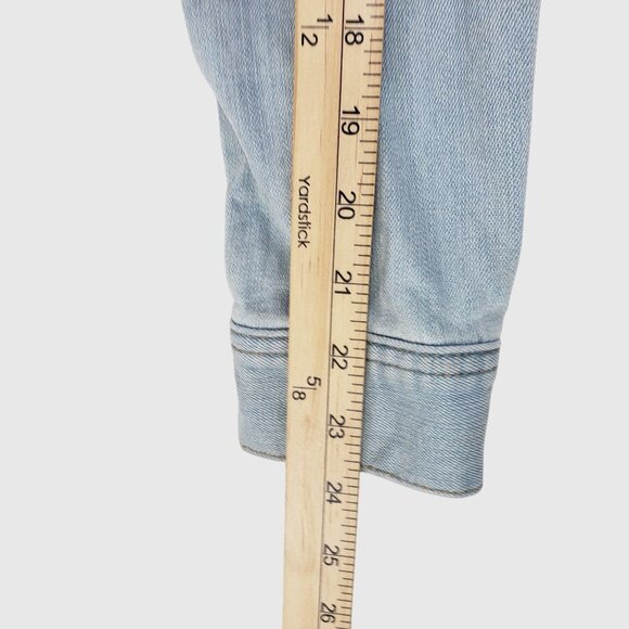 Melrose and Market Womens Light Wash Denim Jacket Classic Fit M - Picture 7 of 9